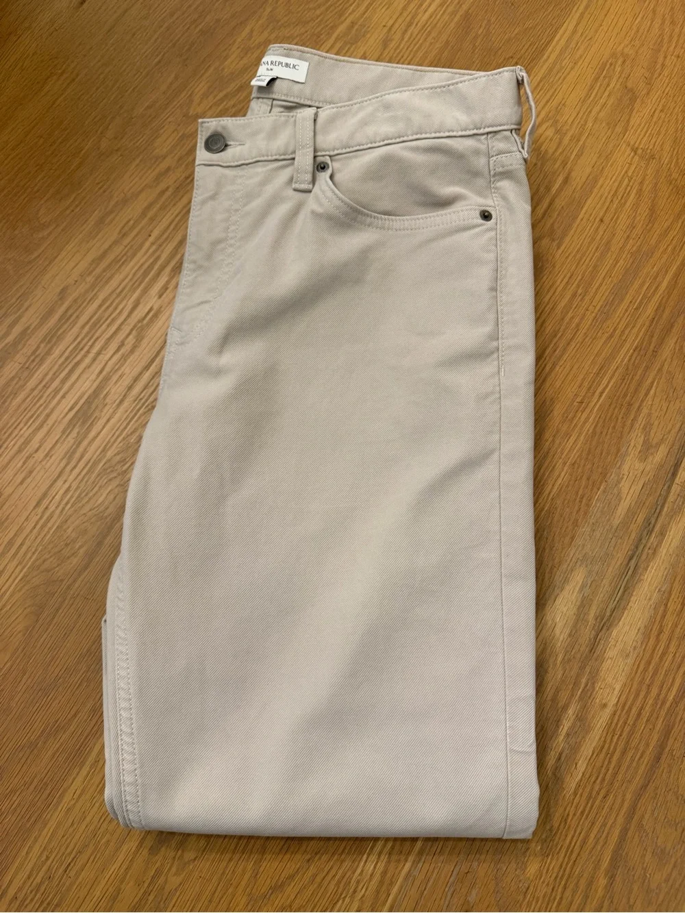 Banana Republic The Traveler Chinos in Khaki